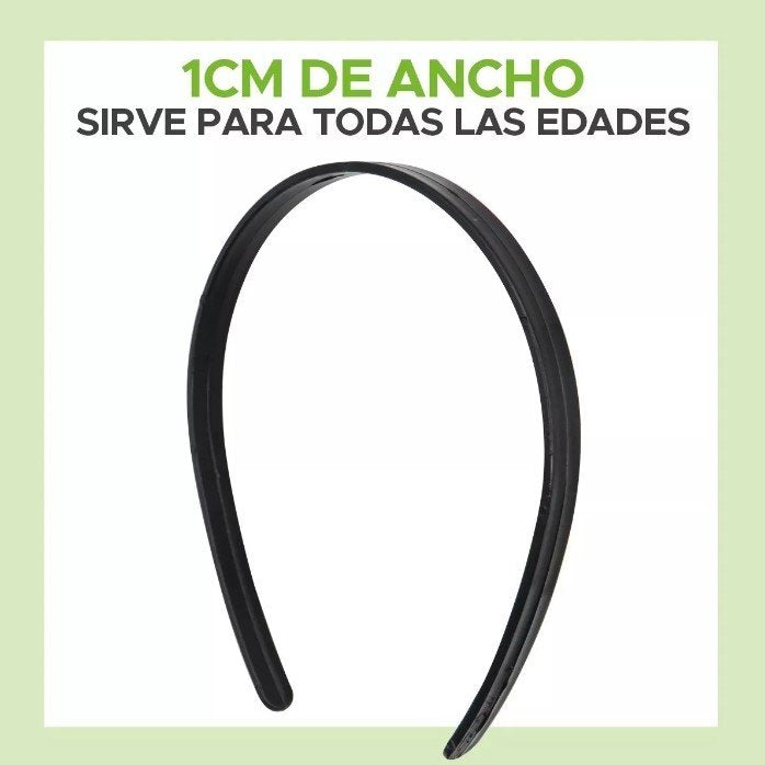 Diademas Balacas De 1 Cm Para Decorar Por 48 Unidades