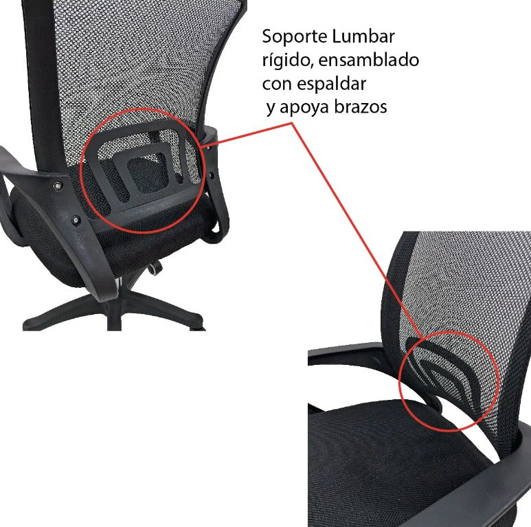 Silla Fija Para Modisteria Con Giro 360° Ajuste Telescópico