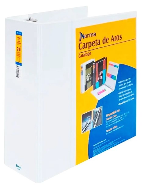 Folder Tipo Catálogo 3,0 Pulgadas, 3 Argollas En D