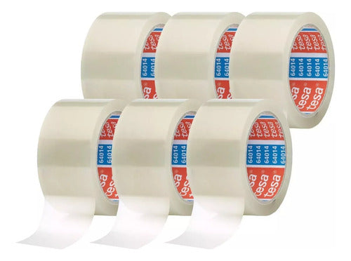 Cinta Ancha Adhesiva Transparente Tesa 48mm X 40m X 6 Und