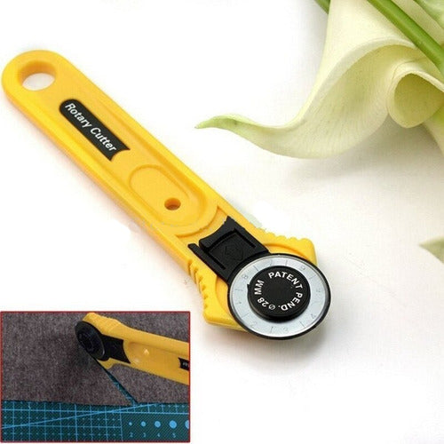 2 Cutter Cortador Rotativo De 28mm Y 45mm Corta Tela Preciso