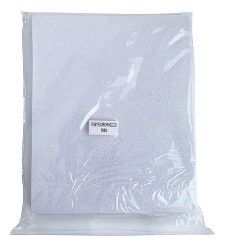 Foamy Escarchado Foami Fomi Tamaño Carta X 10 Unidades