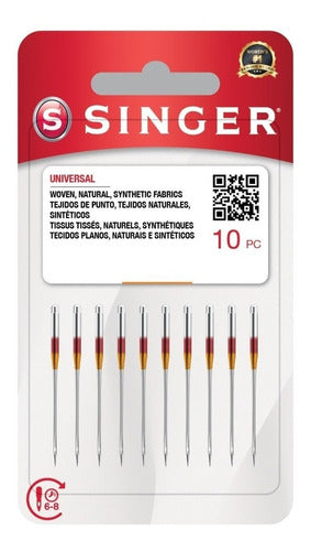 Agujas Singer 2045 Punto Bola Dorado Maquina Familiar X10und