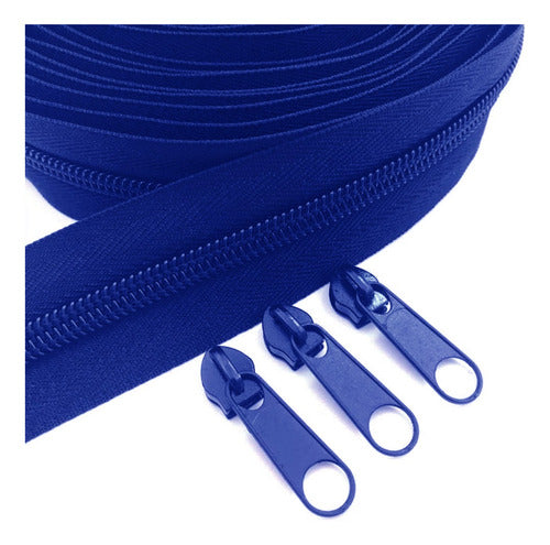 Cremallera Cierre X10 Metros N° 6 Nylon + 10 Deslizadores