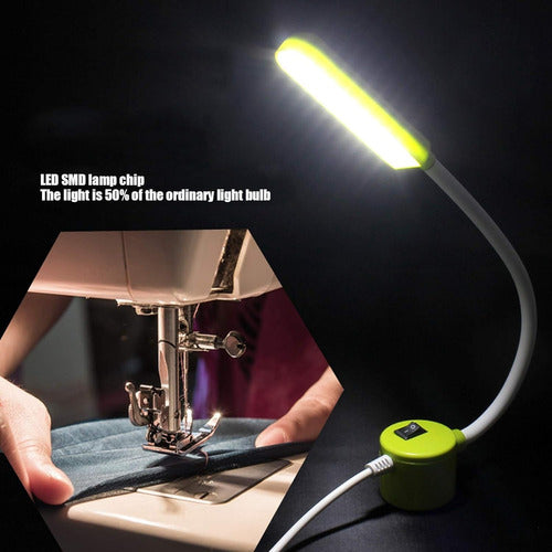Luz Para Máquina De Coser Magnetica Brazo Flexible