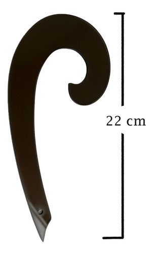Regla Curva Francesa Para Manga Sisa Escote 22cm Acrilico