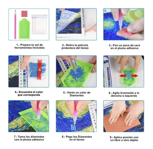 Kit Pintura De Diamantes 5d Para Bricolaje 30x40 Cm Milagros