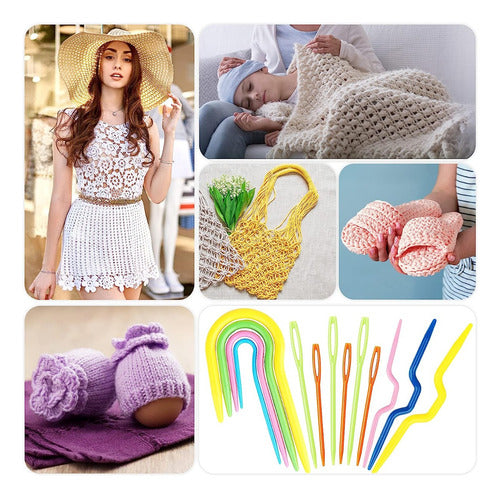 Set Para Agujas De Tejer Gancho Crochet