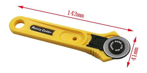 2 Cutter Cortador Rotativo De 28mm Y 45mm Corta Tela Preciso
