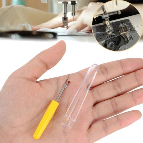Kit Costura Guia Magnetica Tijera Rematador Abreojal