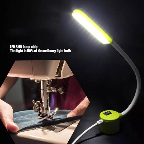 Luz Led Máquina De Coser Sujecion Magnetica Brazo Flexible