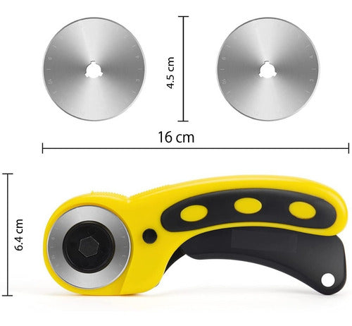 Tijera Cortador Tela Cutter Rotativo 45mm + Cuchillas