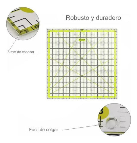 Kit De Herramientas Corte De Tela Tabla Corte A3 X39 Piezas