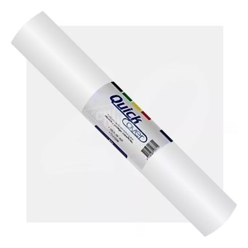 Papel Tapiz O Vinilo Adhesivo Blanco Rollo 20 Mts