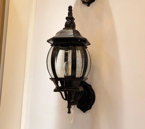 Lámpara De Pared Tipo Farol Para Exteriores Gran Tamaño Estructura