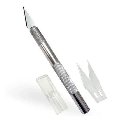 Cutter Exacto Bisturi Profesional + 7 Navajas Arte Dibujo