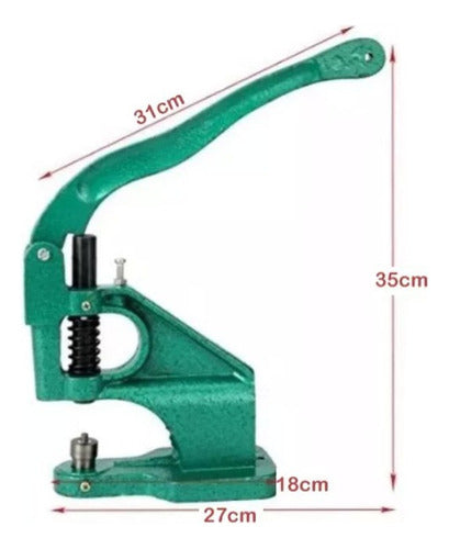 Maquina Troqueladora Con 3 Ojales A Presion Manual