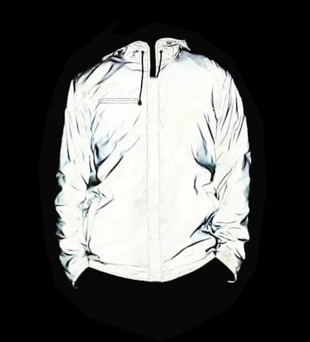 Tela Reflectiva Plateada Chaqueta Moto Bicicleta 1.5m X 1.5m