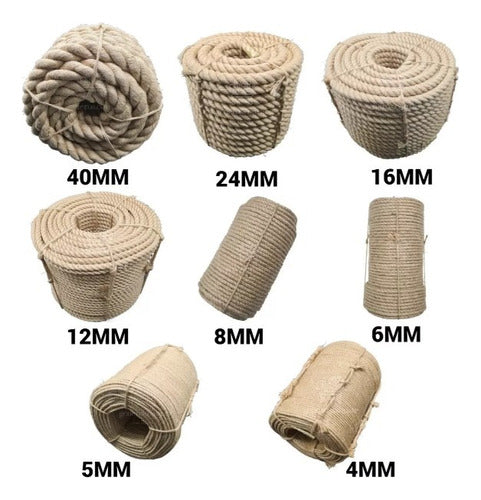 Cuerda Soga Cabuya Decoración 8 Mm X 20 Metros