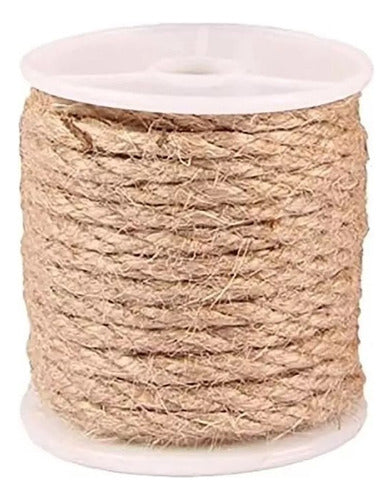 Cuerda Yute Natural Resistente Decoracion 4.5 Mm X 50 Mts