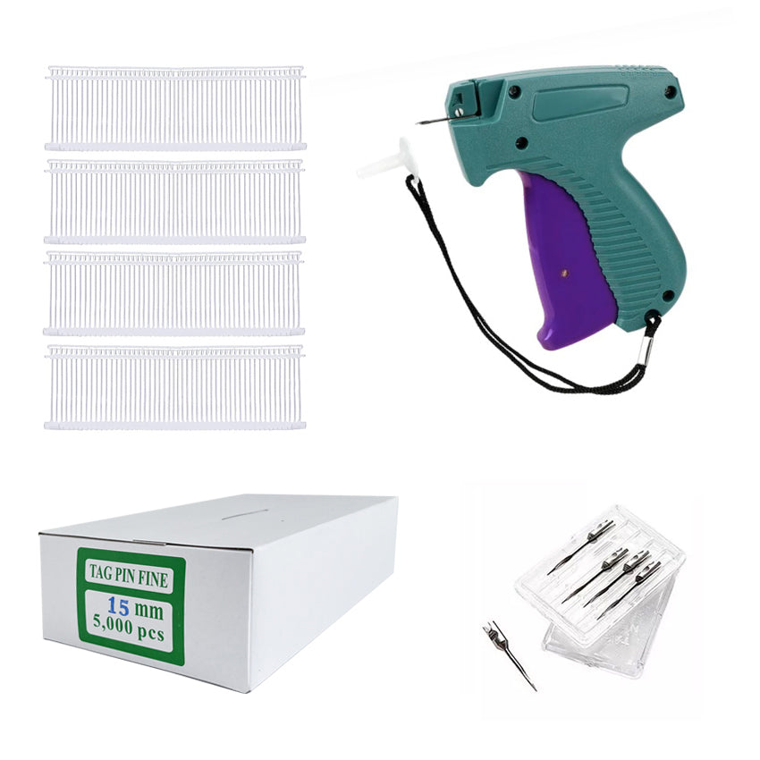 Kit para etiquetado prendas delicadas Pistola flechadora+ 5000 plastiflechas + 5 agujas