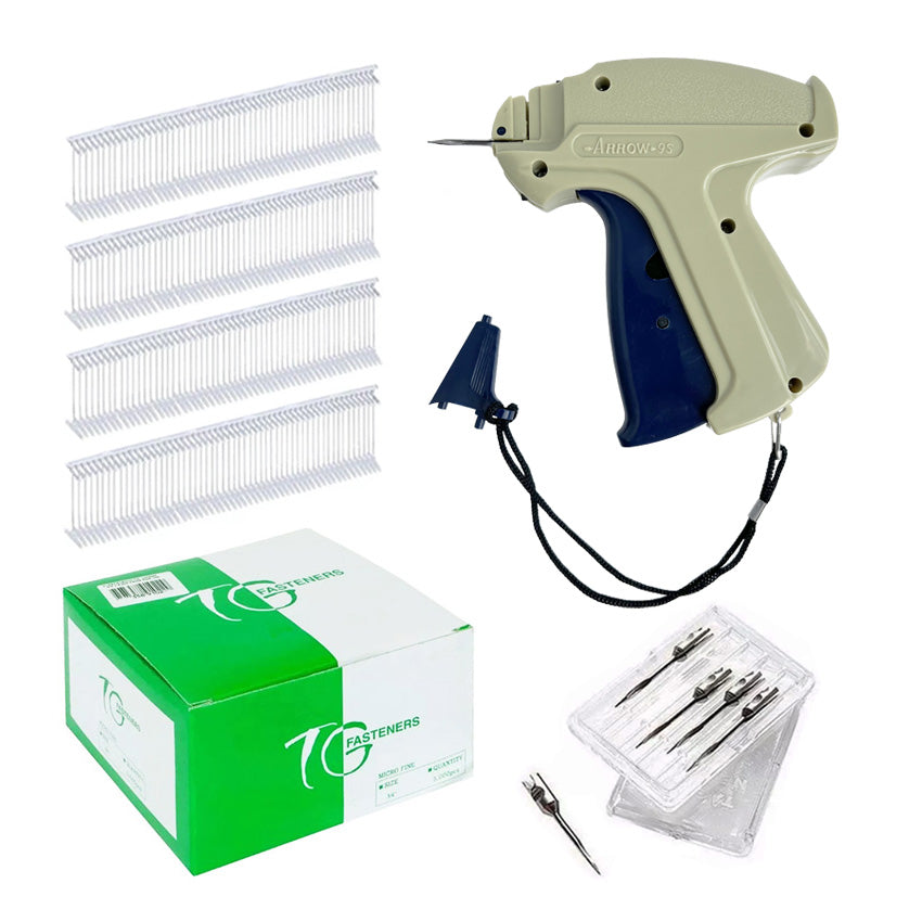 Kit Pistola Etiquetadora Ropa + 5000 Plastiflechas +5 Agujas 25mm