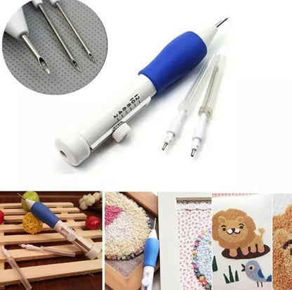 Kit Aguja Magica Para Bordar Punch Needle
