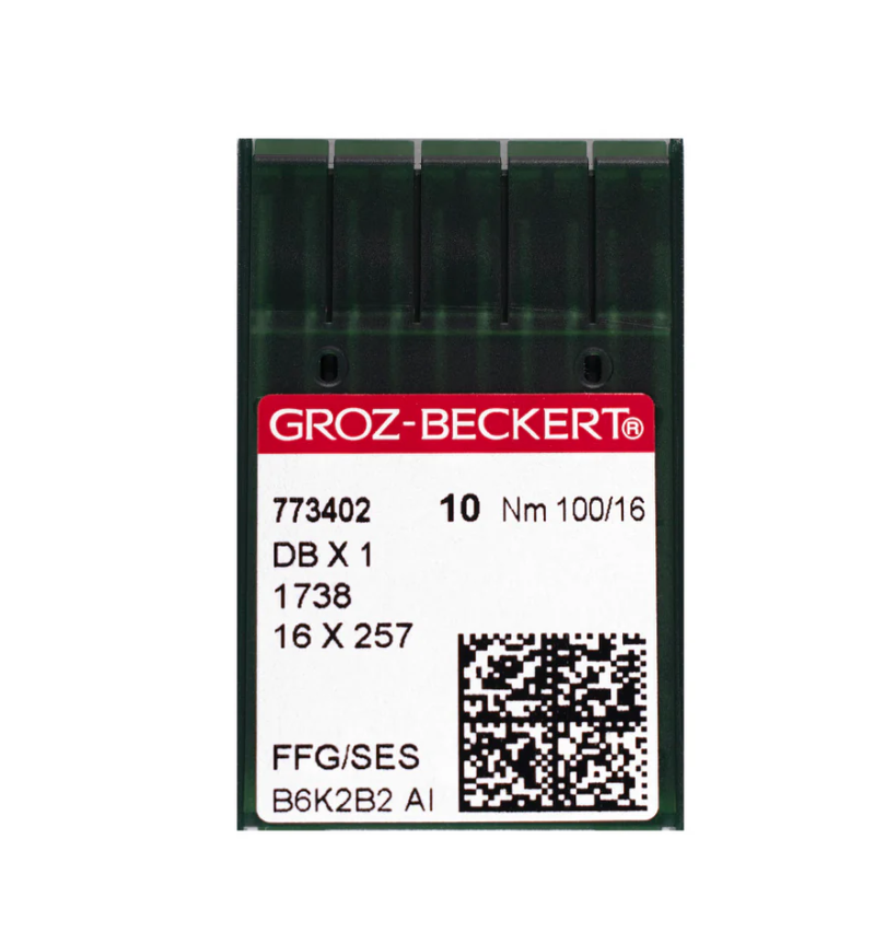 Aguja Máquina Coser Plana Industrial Groz-beckert Cubo Delgado X10 Und