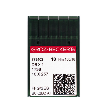 Aguja Máquina Coser Plana Industrial Groz-beckert Cubo Delgado X10 Und