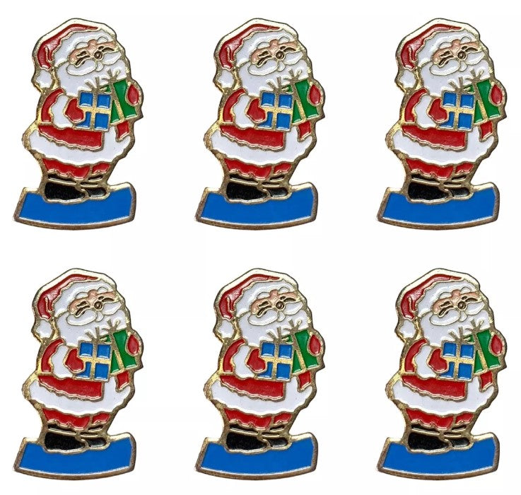 6 Pines Solapa Papa Noel Navidad Broche