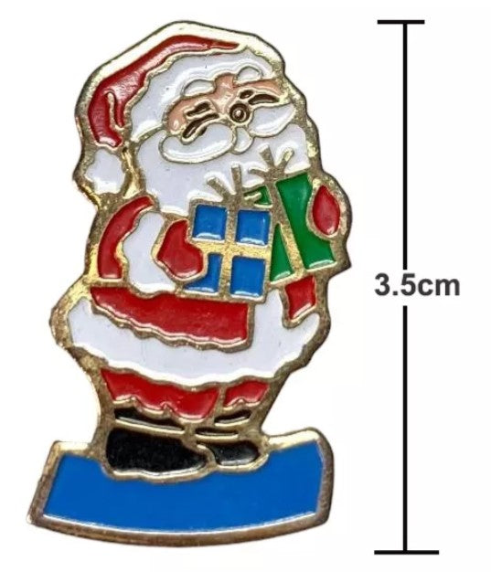 6 Pines Solapa Papa Noel Navidad Broche