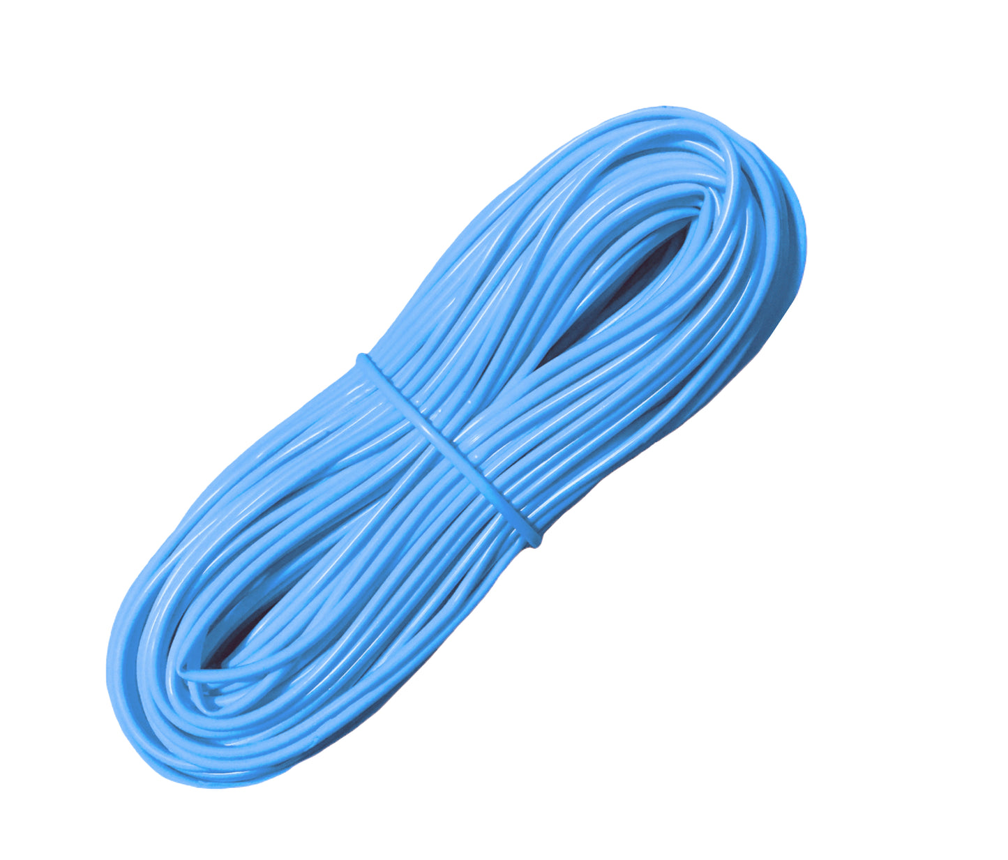 Madeja Mimbre Cordón Tubo Plástico Pvc Para Tejer X 40metros azul bebe