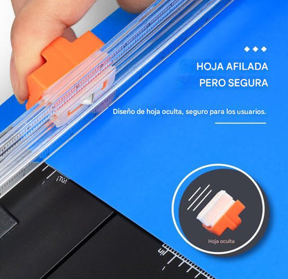Guillotina Cortadora A4 Rotativa Precisa Y Portatil Escolar
