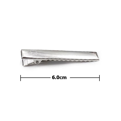 Hebillas Metalicas Para Pelo Pinza Plana 6,0cm X 100 Unidades