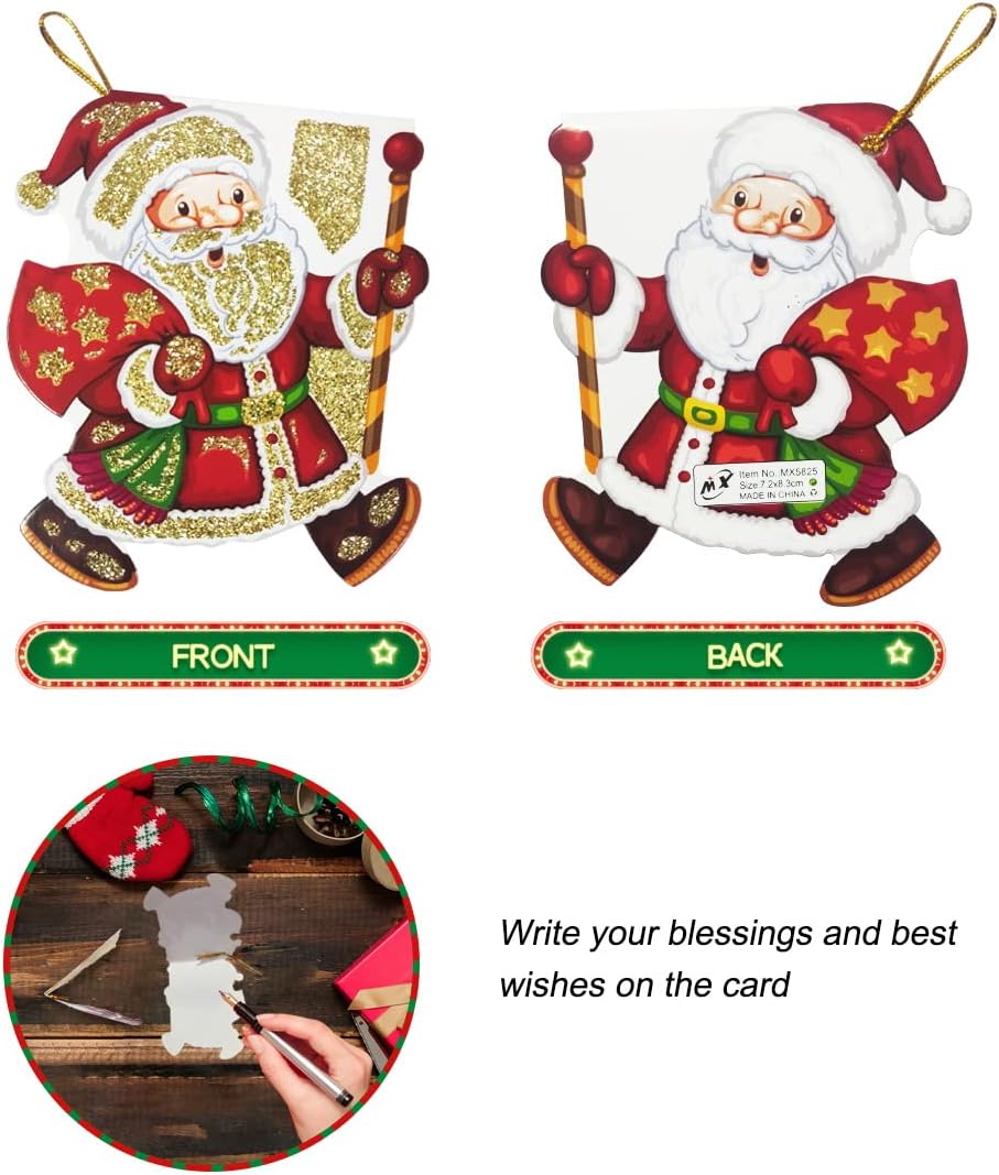 Tarjetas Para Regalos Navideñas Plegables Surtidas 24 Und