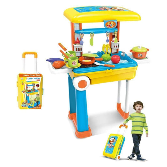 Cocina Infantil 2 En 1 En Maleta Con Ruedas Y Asa Extensible Agregar a favoritos