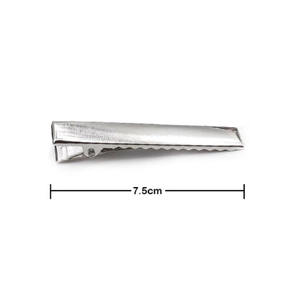 Hebillas Metalicas Para Pelo Pinza Plana 8.0 cm X 50 Unidades