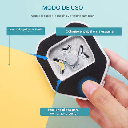 Troquel Perforadora de esquinas 3 en 1  para Scrapbooking