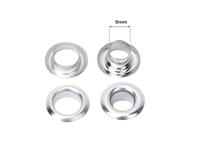 Ojalete Ojales Metalicos 5/16 o 8mm Paquete X 1000 Unid