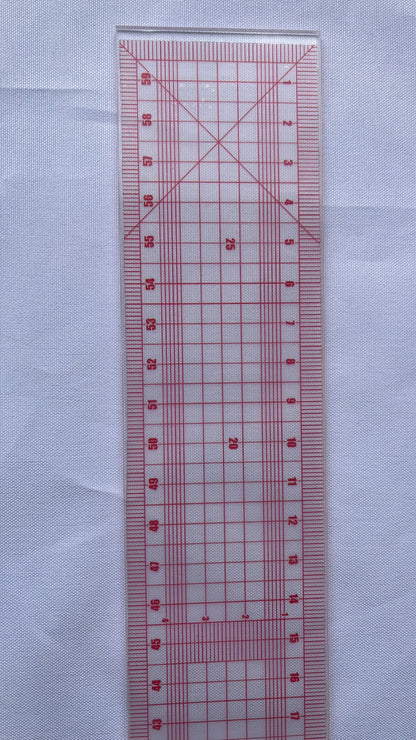 Regla Magica Multifunción De Doble Lado Métrica Compartida 59cm