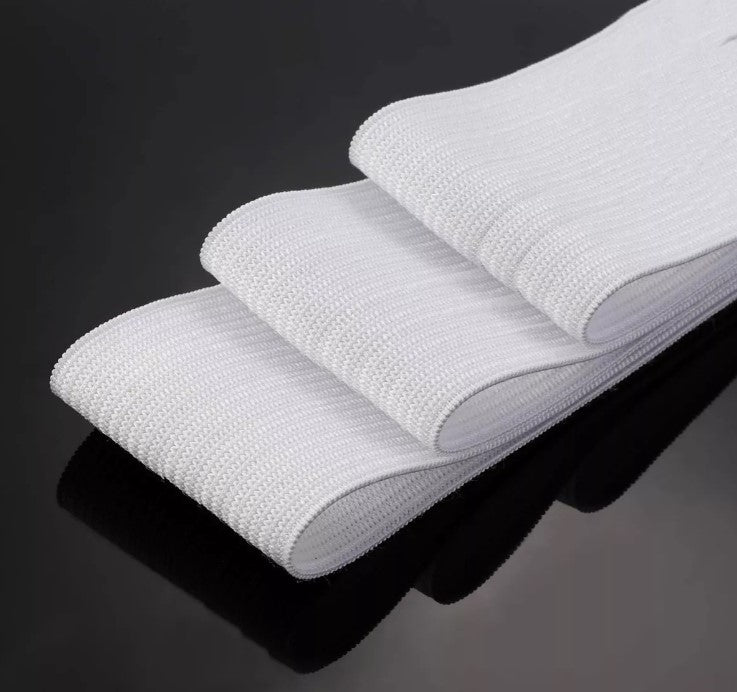 Elástico Resorte Caucho Blanco De 4cm XKilo