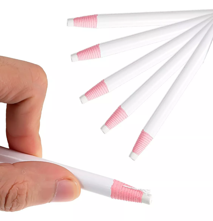 Tiza En Lapiz Para Modisteria Blanca X5 Unidades
