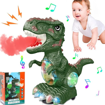 Juguete Dinosaurio Infantil Con Vapor Sonido Y Movimiento