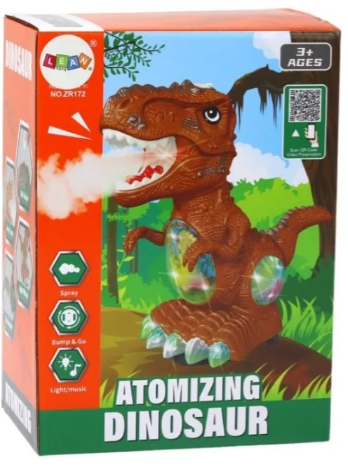 Juguete Dinosaurio Infantil Con Vapor Sonido Y Movimiento