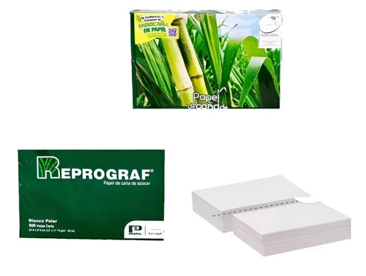 Resma De Papel tamaño Media Carta Cartoprint X10 Und Blanco