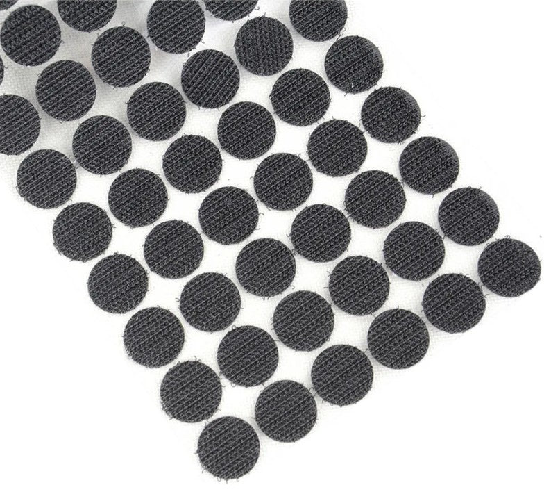 Velcro Puntos Autoadhesivos 1.5cms Para Oficina Casa X144un Negro