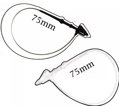 Precinto tipo candado Etiquetas Ropa 75mm X 5000 Und
