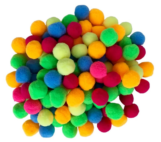 Pompones Para Manualidades 25 Mm Colores Surtidos X 500 Und