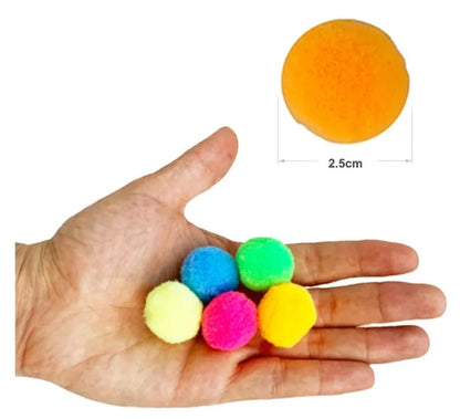 Pompones Para Manualidades 25 Mm Colores Surtidos X 500 Und