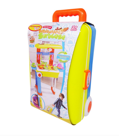Cocina Infantil 2 En 1 En Maleta Con Ruedas Y Asa Extensible Agregar a favoritos